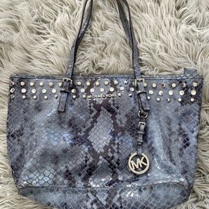 Women’s Michael Kors, leather snakeskin handbag